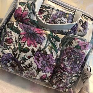 Vera Bradley Iconic 4 piece cosmetic travel set